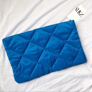 Electric Blue Slouchy ZARA Clutch